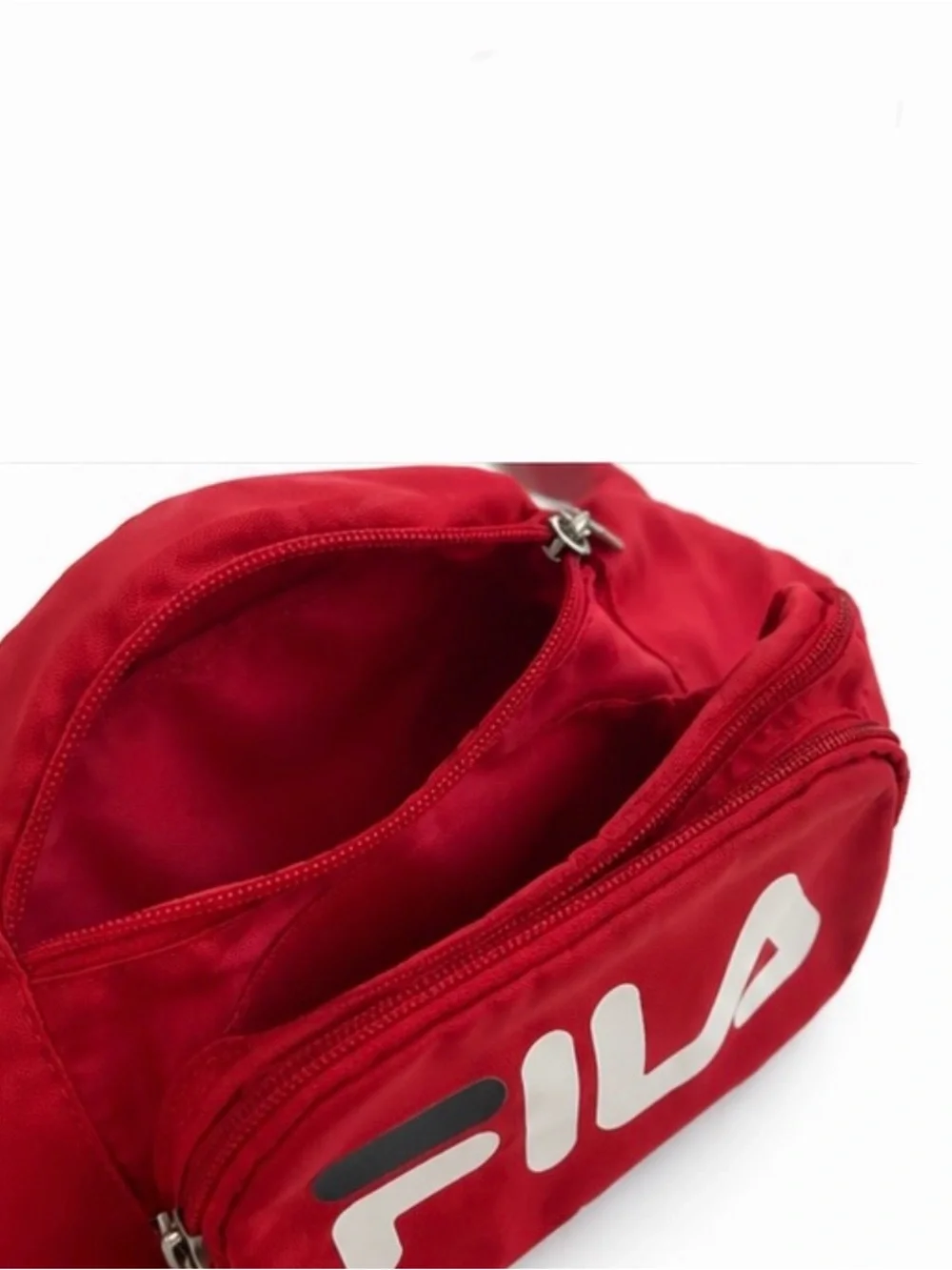 FILA Heritage Red Fanny Pack Belt Bag Waist Pack Adjustable Strap - Picture 2 of 5